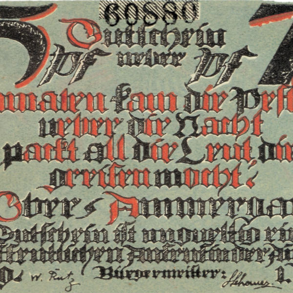 75 Pfennig von 1922